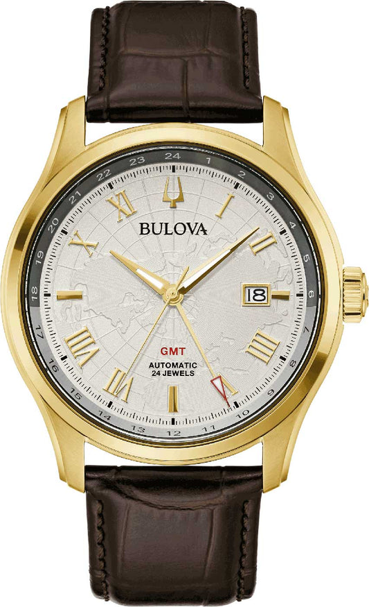Herrenuhr, Datum, Lederband - Bulova Modell: 97B210