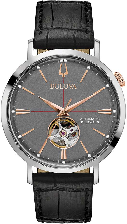 Bulova Classic Automatic 98A187 Herren Uhr • Automatikwerk • Mineralglas