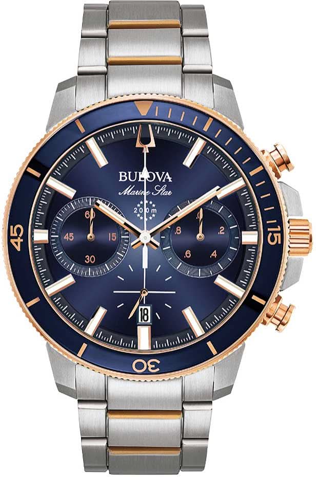 Bulova Marine Star 98B301 Herrenuhr • 200m Wasserdicht • Chronograph