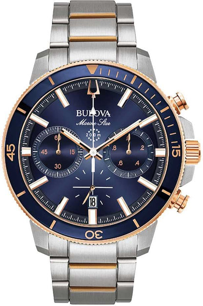 Bulova Marine Star 98B301 Herrenuhr • 200m Wasserdicht • Chronograph