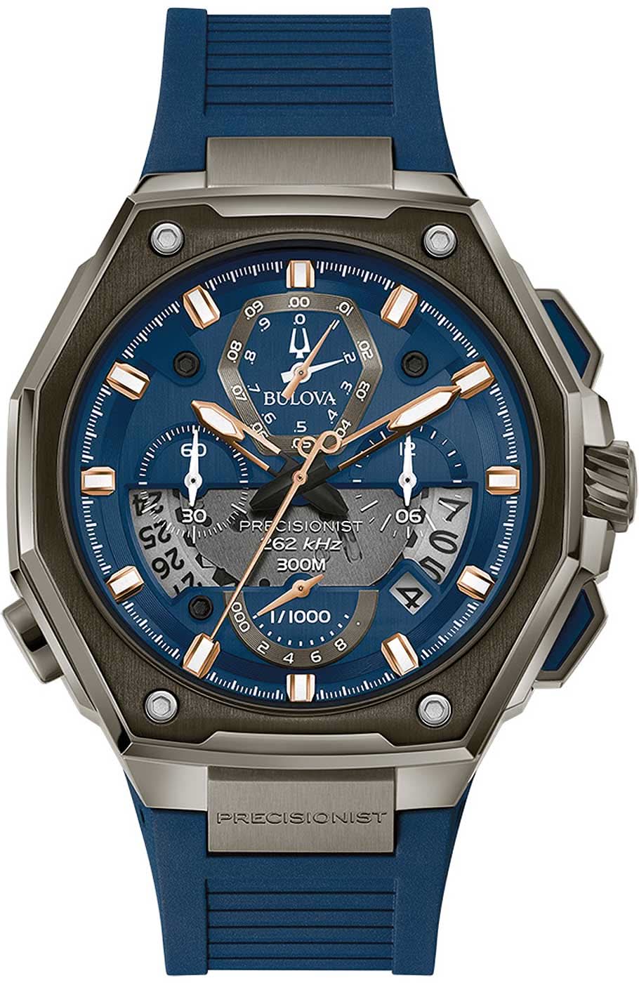 Bulova Precisionist Series X 98B357 Men's Watch • Precisionist Quartz Movement • Sapphire Crystal