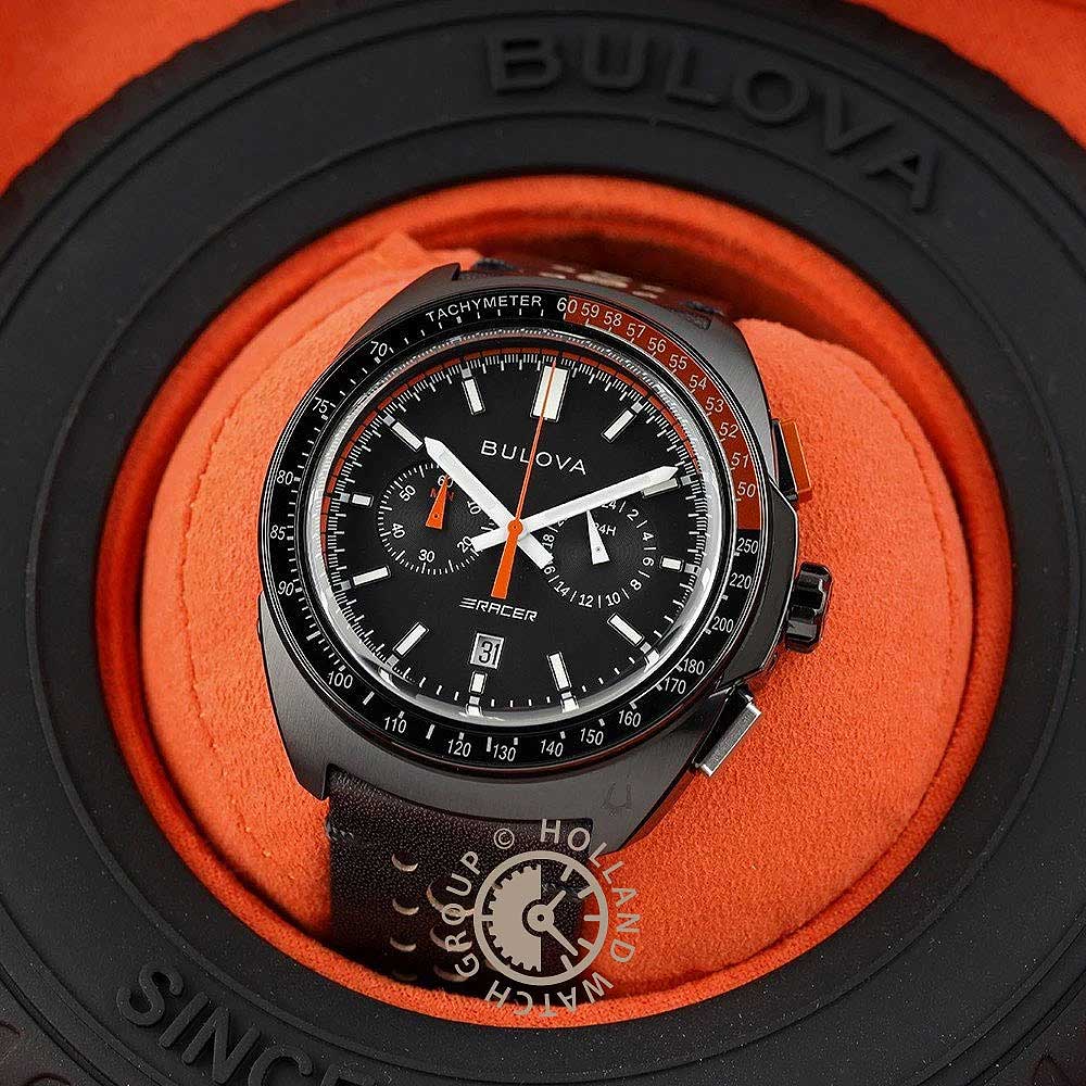Bulova Racer Chronograph 98B428 Herren Uhr • Saphirglas • Chronograph