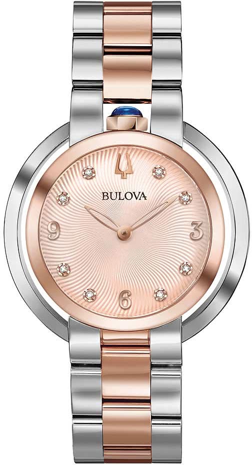 Bulova Rubaiyat 98P174 Damenuhr • 8 Diamanten • Saphirglas