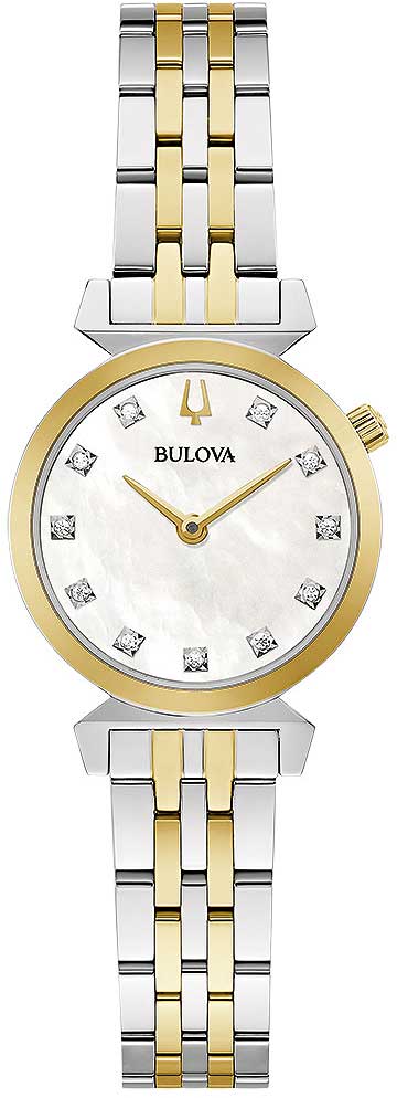 Bulova Regatta 98P202 Damen Uhr • Saphirglas • Diamantbesatz