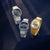 Casio Vintage A140WE-2AEF Armbanduhr Silber • Digitales Zifferblatt mit Sunray-Finish • Retro-Metall-Armband, Bild 3