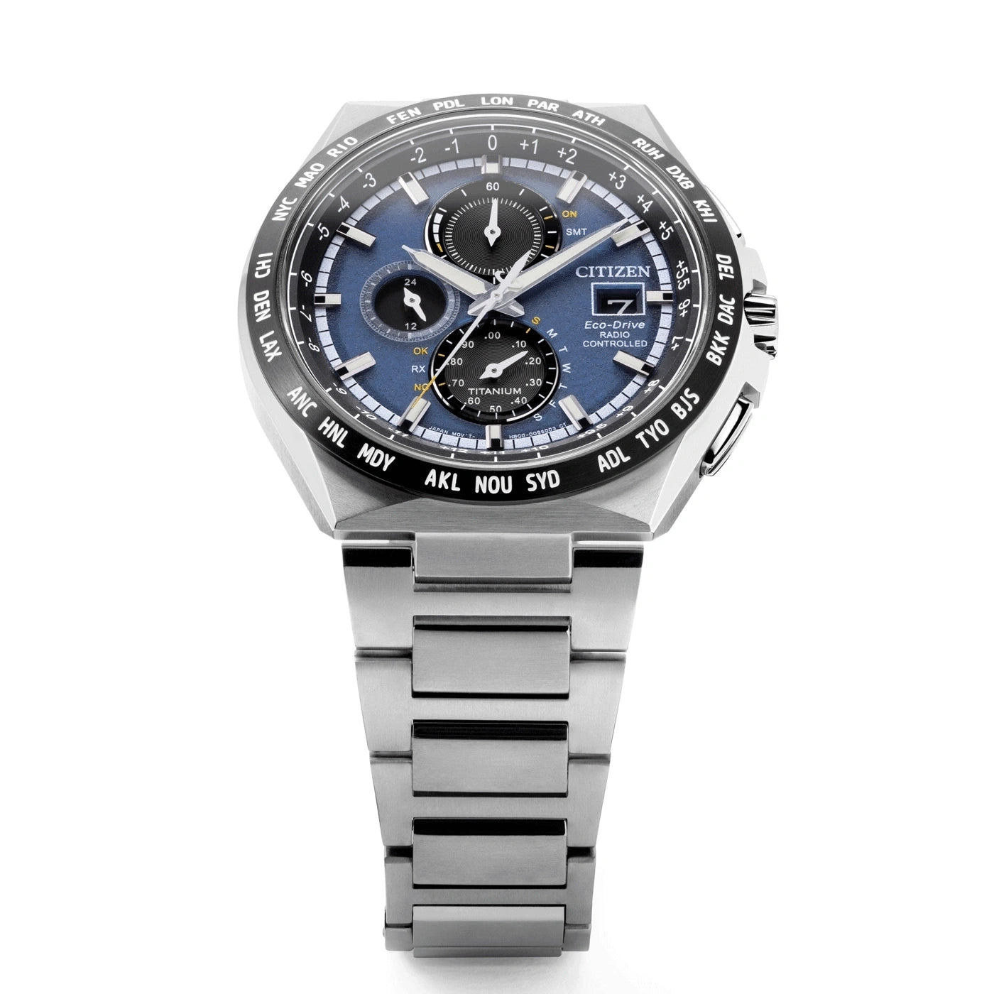 Citizen Radio-Controlled AT8238-84L Uhr • Eco-Drive • Super Titanium