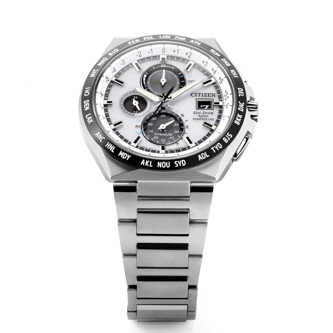Citizen Radio-Controlled AT8238-84A Uhr • Eco-Drive • Super Titanium