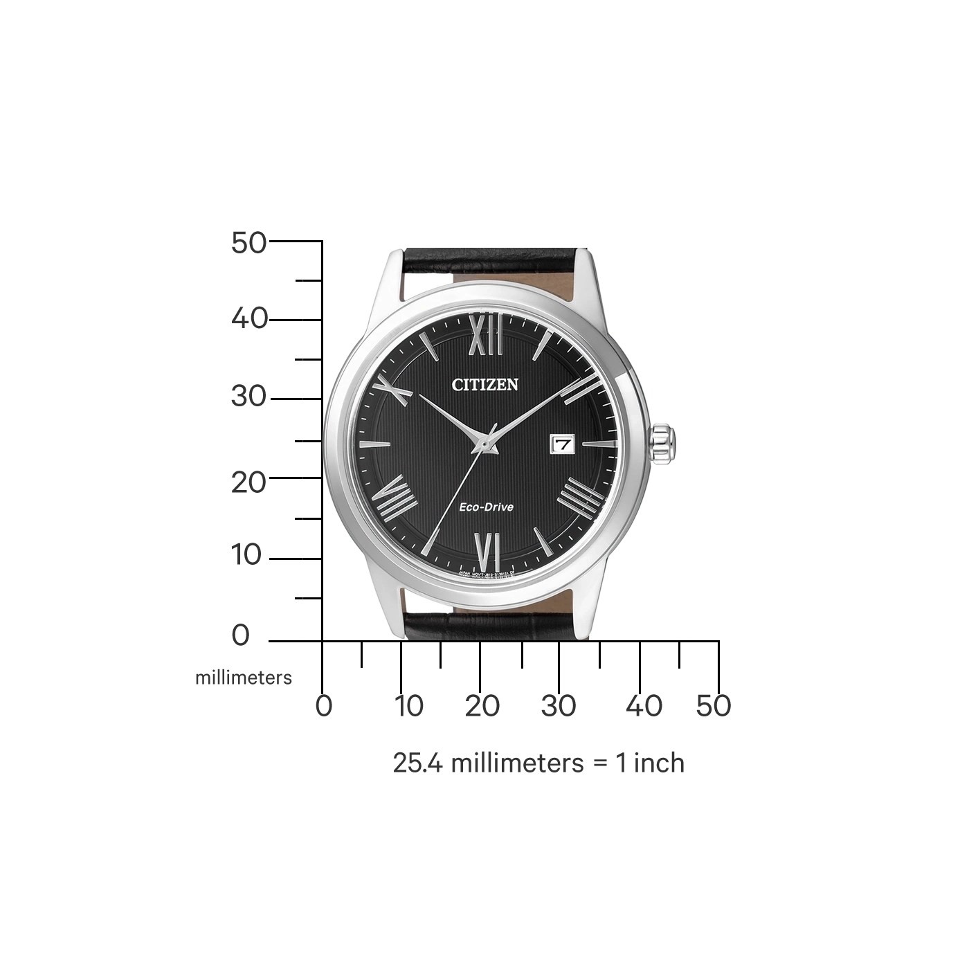 Citizen Eco-Drive AW1231-07E Uhr • Solar-Antrieb • Edelstahl