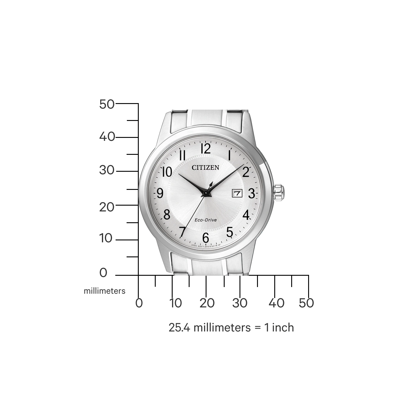 Citizen Eco-Drive AW1231-58B Uhr • Eco-Drive Solarantrieb • Edelstahl