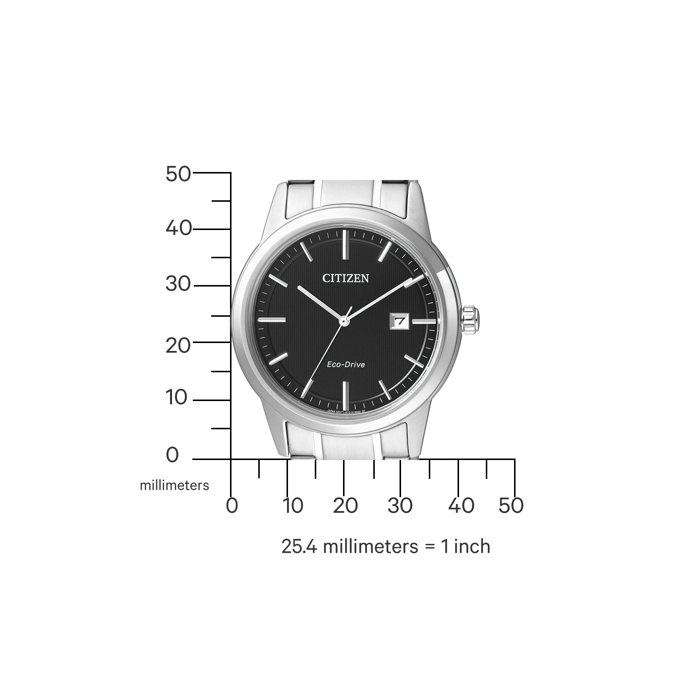 Citizen Eco-Drive AW1231-58E Uhr • Solar-Antrieb • Edelstahl