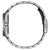 Herrenuhr in Seitenansicht mit Metallarmband und sichtbarer Krone am Gehäuse