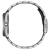 Herrenuhr-Ansicht von der Seite mit Edelstahlgehäuse und Gliederarmband