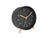Karlsson Lofty KA5752BK Wecker Schwarz • Geräuschloses Sweep-Werk • Golddetails