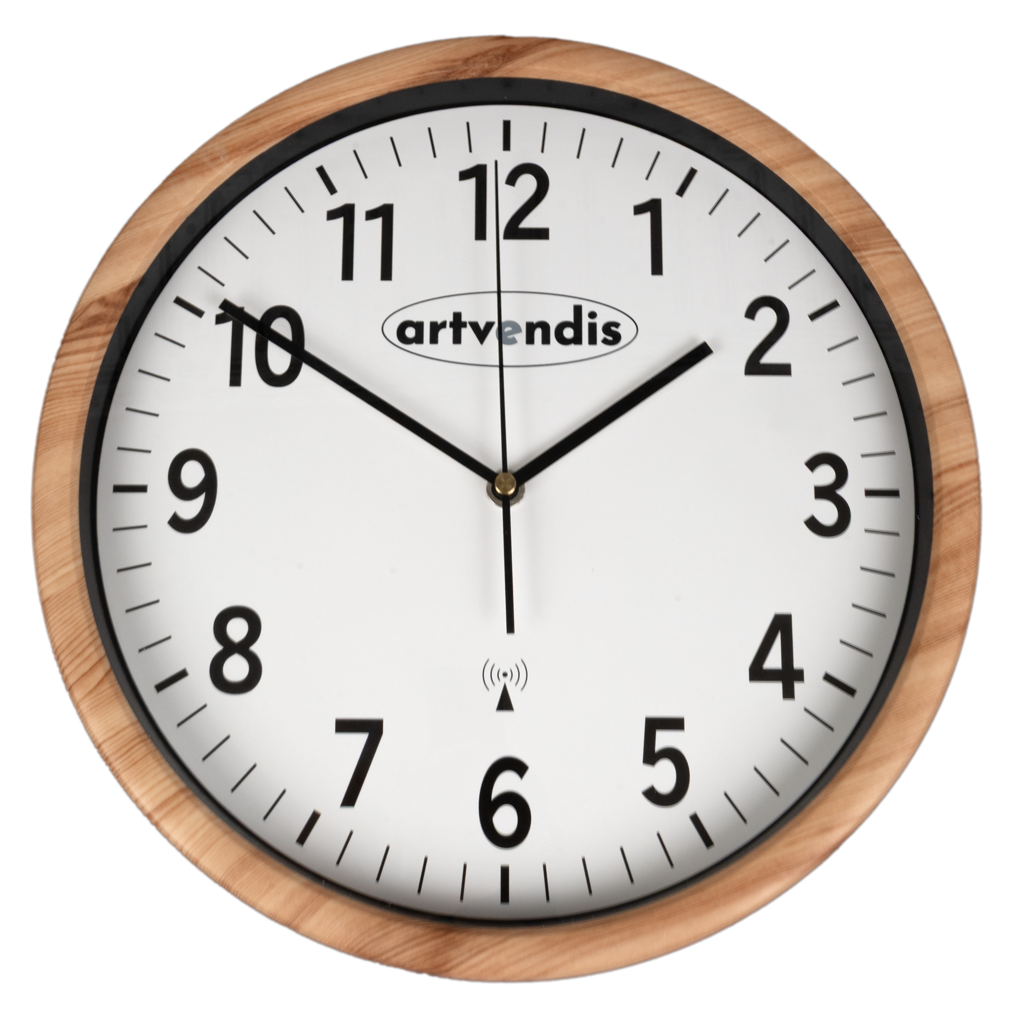Artvendis 5576B Wanduhr modern Funkwanduhr