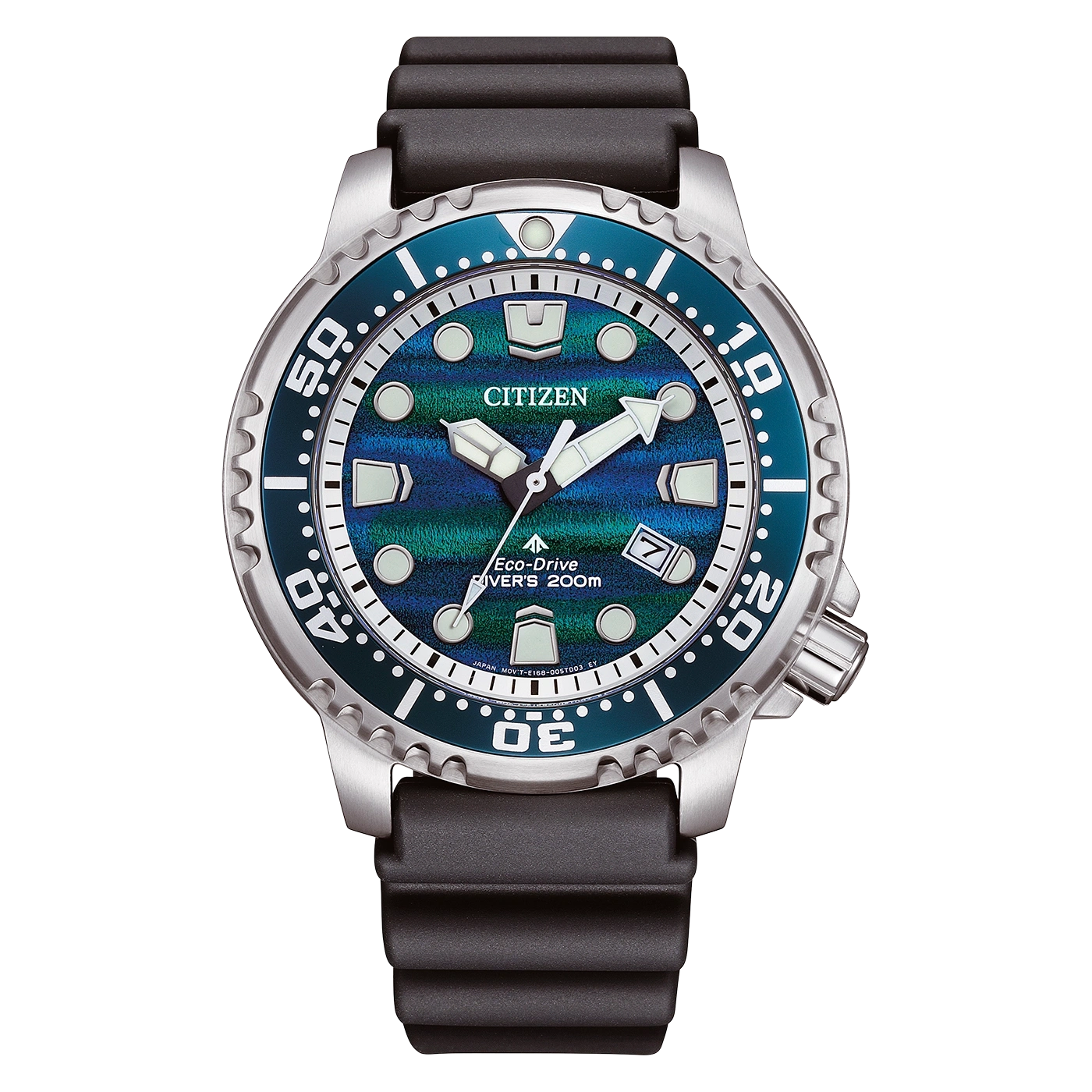 Citizen Promaster Blue Ocean BN0167-09W Herren Armbanduhr Blau • Eco-Drive Solar • 20 bar Taucheruhr
