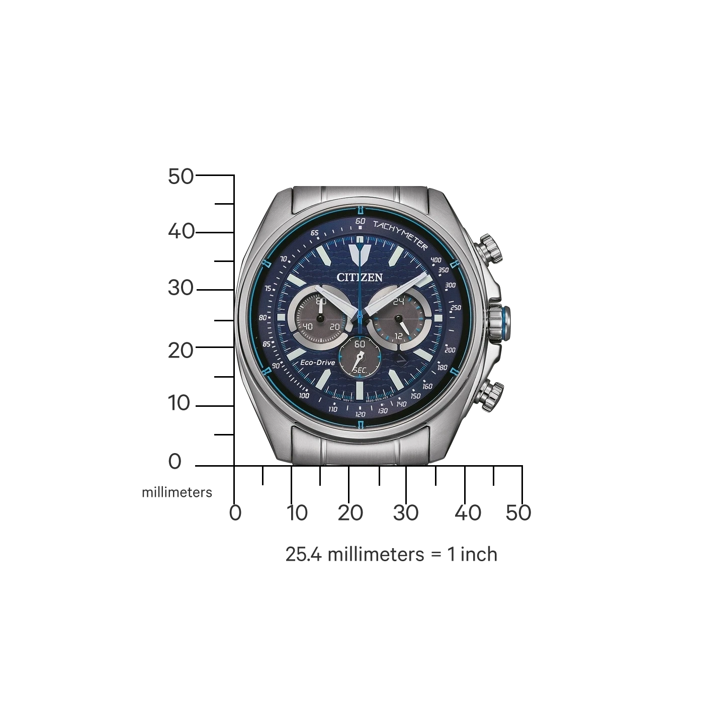 Citizen CA4560-81L Herrenuhr • Eco-Drive Lichtantrieb • Präziser Chronograph