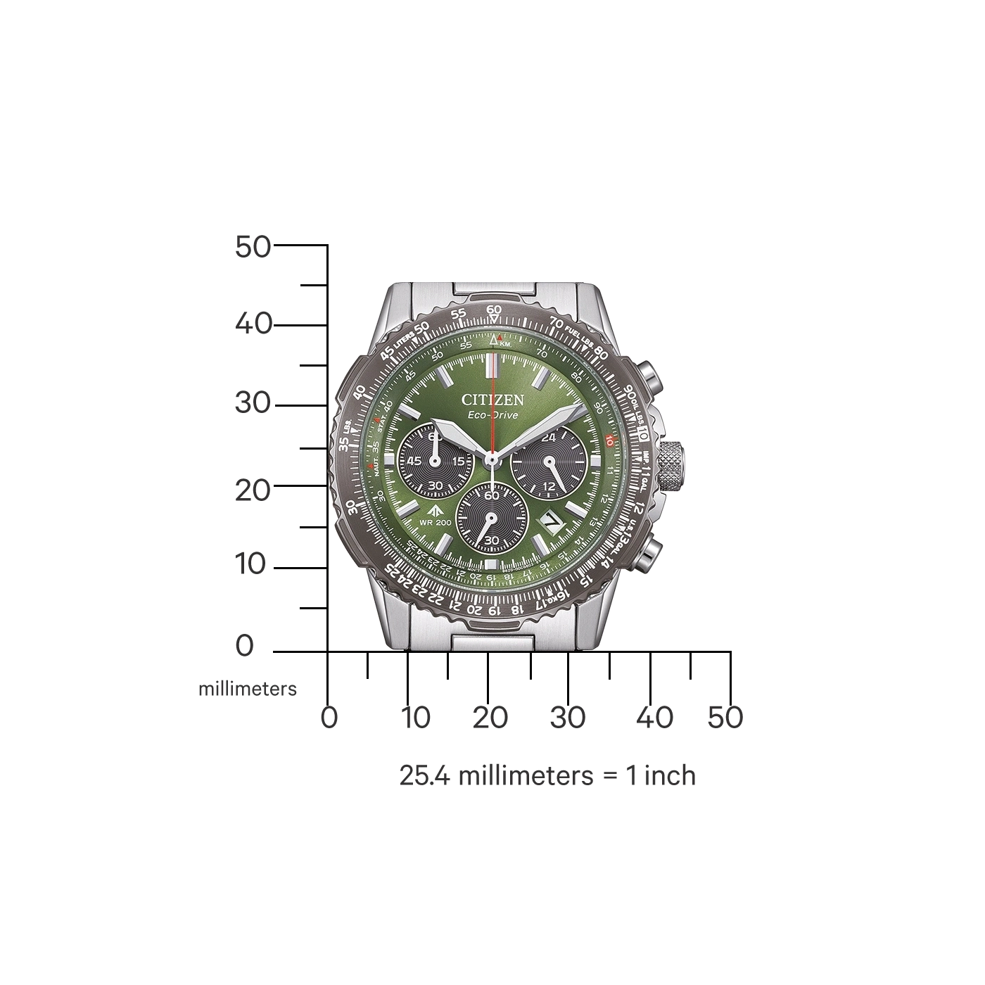 Citizen Eco-Drive CA4664-60W Uhr • Solar-Antrieb • Chronograph