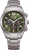 Herrenuhr mit grünem Zifferblatt, Chronograph-Subdials und Titanarmband