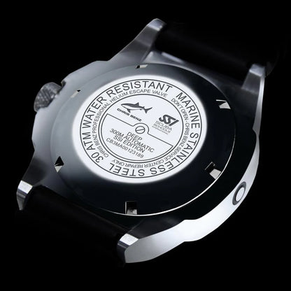 Chris Benz Deep 300M Automatic CB-300A-SSI-KBR Herren Uhr • 30 Bar • Saphirglas