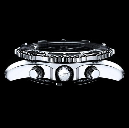 Chris Benz Depthmeter Chronograph 300M CB-C300X-LB-NBS Herren Uhr • Hai-Proof • Saphirglas