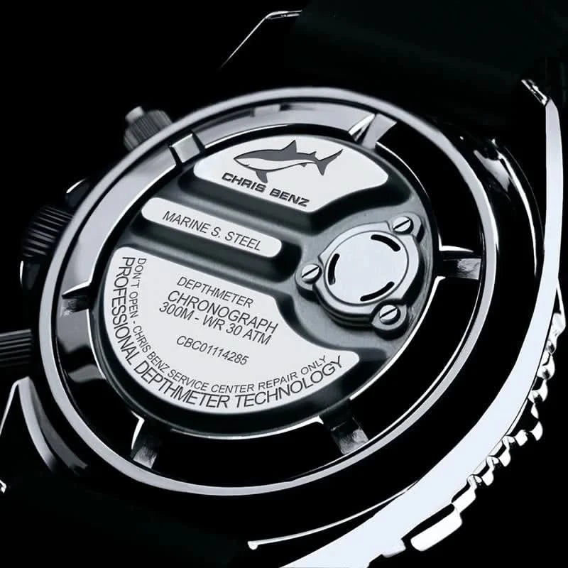 Chris Benz CB-C300X-G-NBS Men's Watch • Sapphire Crystal • Depth Gauge