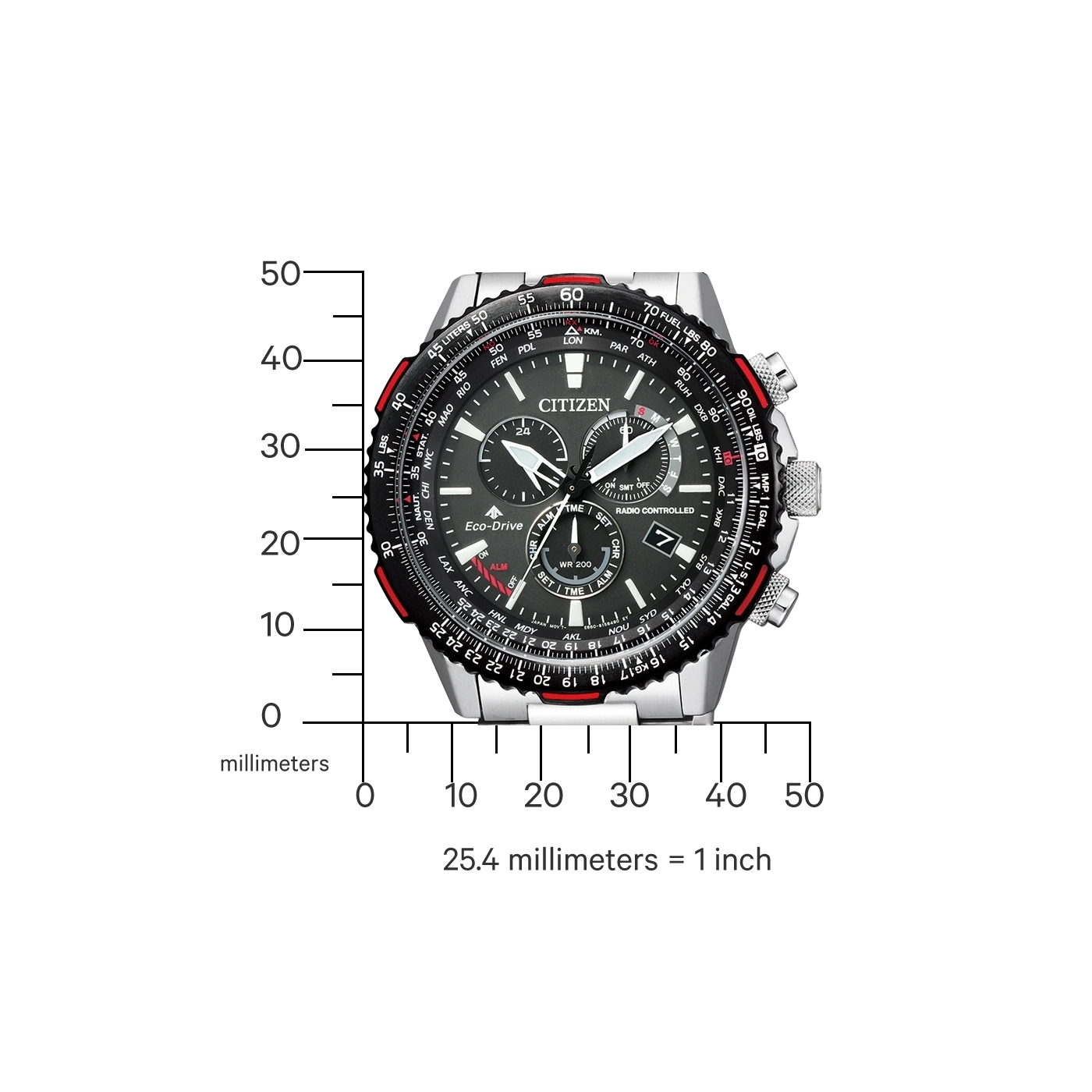Citizen Promaster Sky CB5001-57E Herren Uhr • Eco-Drive • Funkuhr
