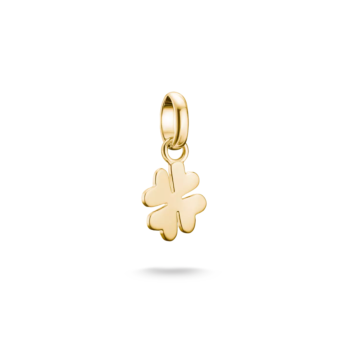 Thomas Sabo Charm-Anhänger, Glücksklee, 18k vergoldet