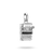 Silberner Thomas Sabo Charm-Anhänger mit Schreibmaschine und Zirkonia, 'WEDNESDAY'.