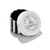Runder Charm-Club-Anhänger mit Wochentags-Text und Krähenmotiv