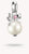 THOMAS SABO Perlen-Charm-Anhänger in Silber mit Schleife und pinkem Stein