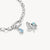 Silberne Kette mit Elefanten-Charm und türkisfarbener Emaille