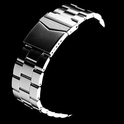 Chris Benz DEPTHMETER CHRONOGRAPH 300M CB-C300-W-MB Uhr • Hai-Proof • Saphirglas