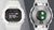 Casio G-Shock Herrenuhr, Rückseite mit Sensoren und grünem Leuchtpunkt