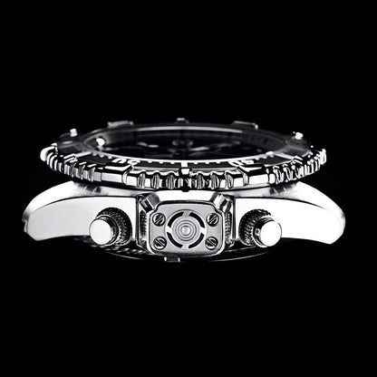 Chris Benz DEPTHMETER DIGITAL 200M CB-D200X-B-KBS Herren Uhr • Präzises Quarzwerk • Extrem Robust