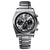 Casio Edifice Herrenuhr mit Edelstahlband und schwarzem Chronographenzifferblatt