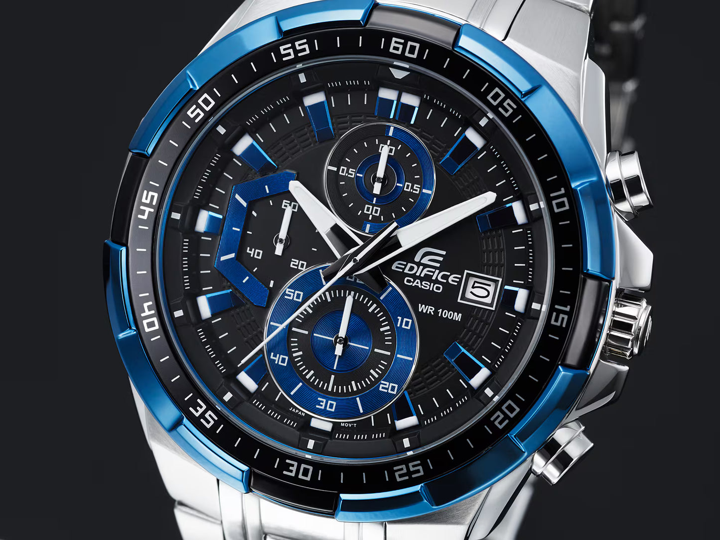 Casio Edifice EFR-539D-1A2V Herren Uhr • Präzises Quarzwerk • Robustes Mineralglas