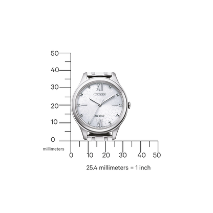 Citizen Elegance EM0500-73A Uhr • Eco-Drive • Milanaise