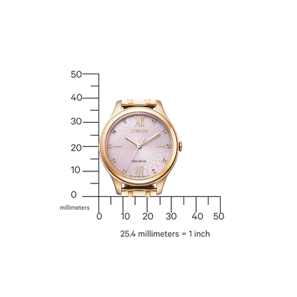 Citizen Elegance EM0503-75X Uhr • Eco-Drive • Roségold Mesh