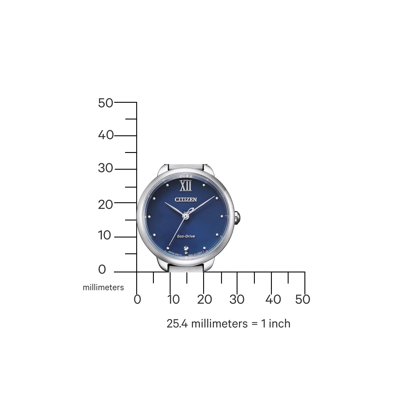 Citizen L EM0920-86L Uhr • Eco-Drive Solarantrieb • Saphirglas