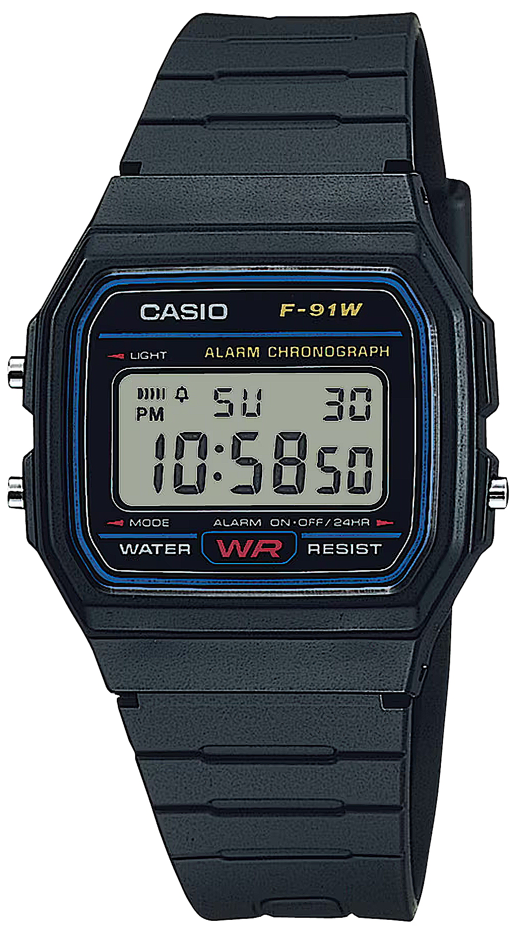 Casio Collection F-91W-1YEG Uhr • Kultiges Retro-Design • Präzise Stoppuhr