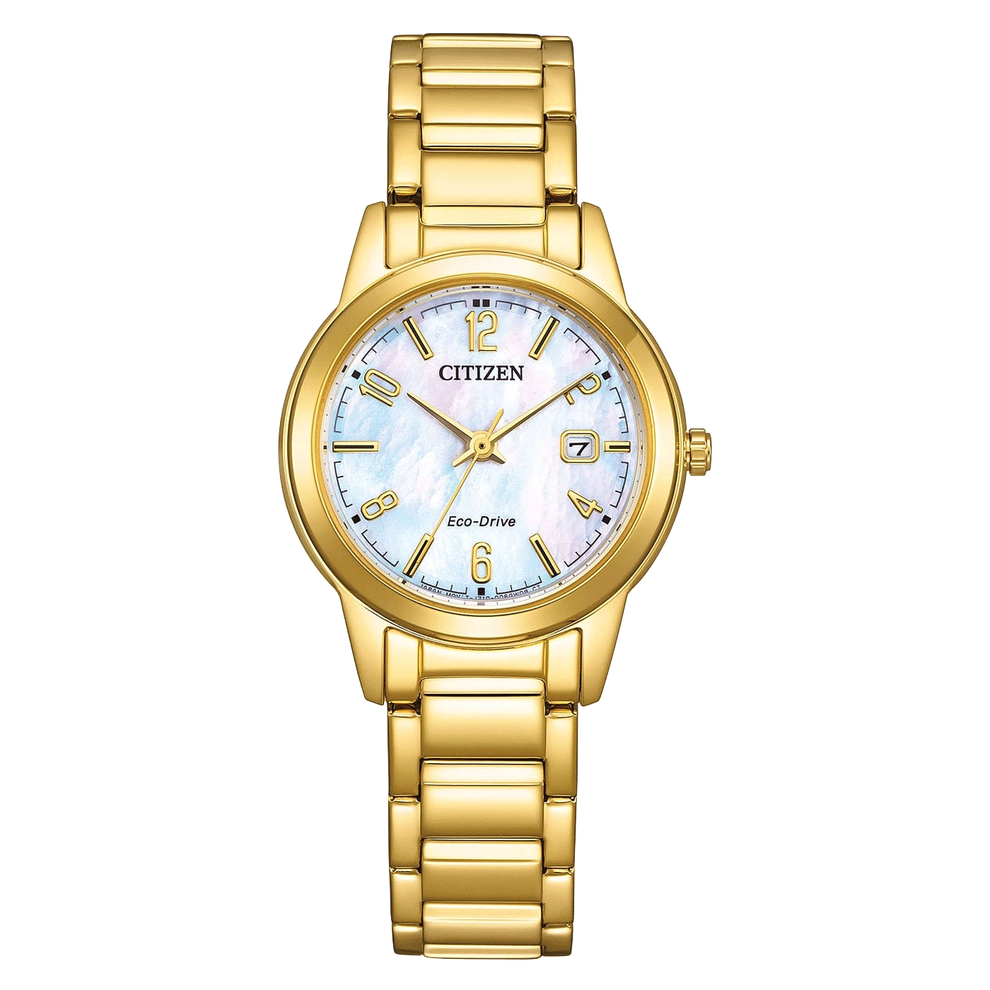 Citizen FE1242-78D Damen Armbanduhr Weiß • Eco-Drive Solar • Elegantes Design