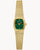Bulova Goddess of Time 97L184 Damenuhr Goldfarben/Grün • Saphirglas • Quarzwerk