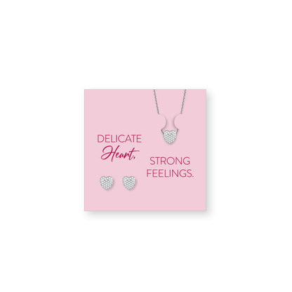 Schmuck-Set aus Edelstahl - Herz - BERING Modell: 468-768-Steel