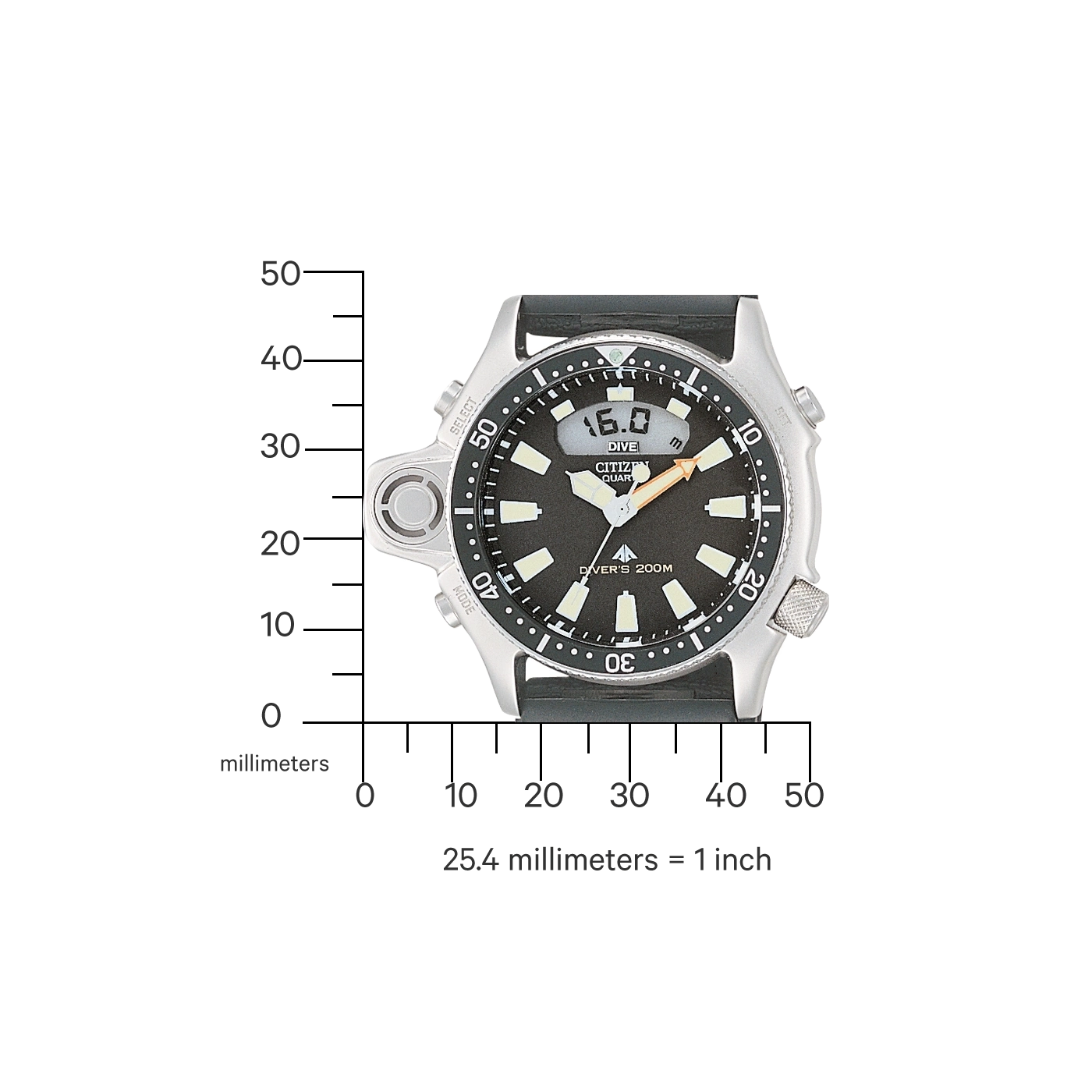 Citizen Promaster Marine JP2000-08E Herrenuhr • Elektronischer Tiefenmesser • 20 bar