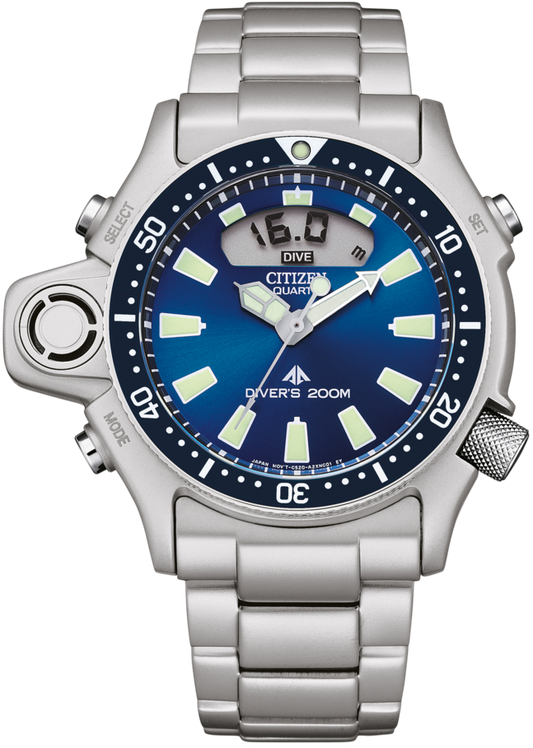 Citizen Promaster JP2000-67L Uhr • 20 Bar Taucheruhr • Tiefenmesser