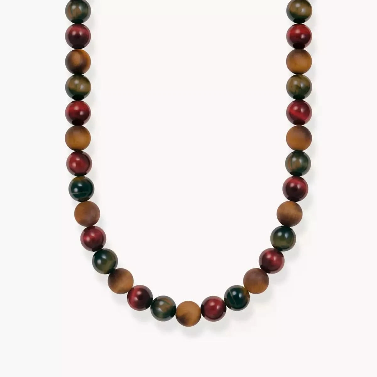 Men's Necklace, Talisman with Tiger's Eye Beads - Thomas Sabo Model: KE2304-826-7