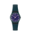 Swatch Teal Weave LL127 Damen Armbanduhr Petrol • Leuchtzeiger • Transparentes Gehäuse