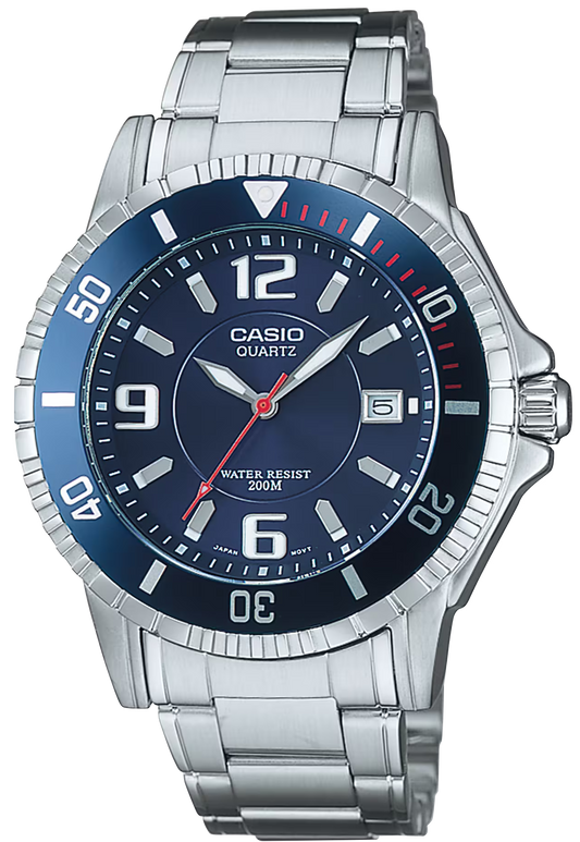 Casio Collection MTD-1053D-2AVES Herrenuhr • 200 Meter Wasserdichtigkeit • Sportliches Design