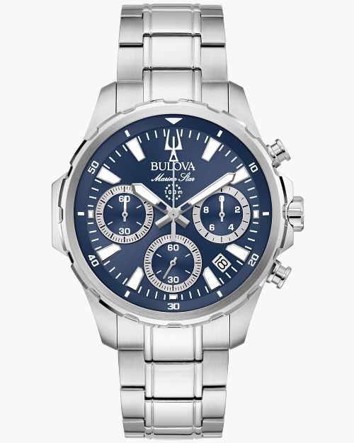 Bulova Marine Star 96B466 Herrenuhr • Chronograph • Saphirglas