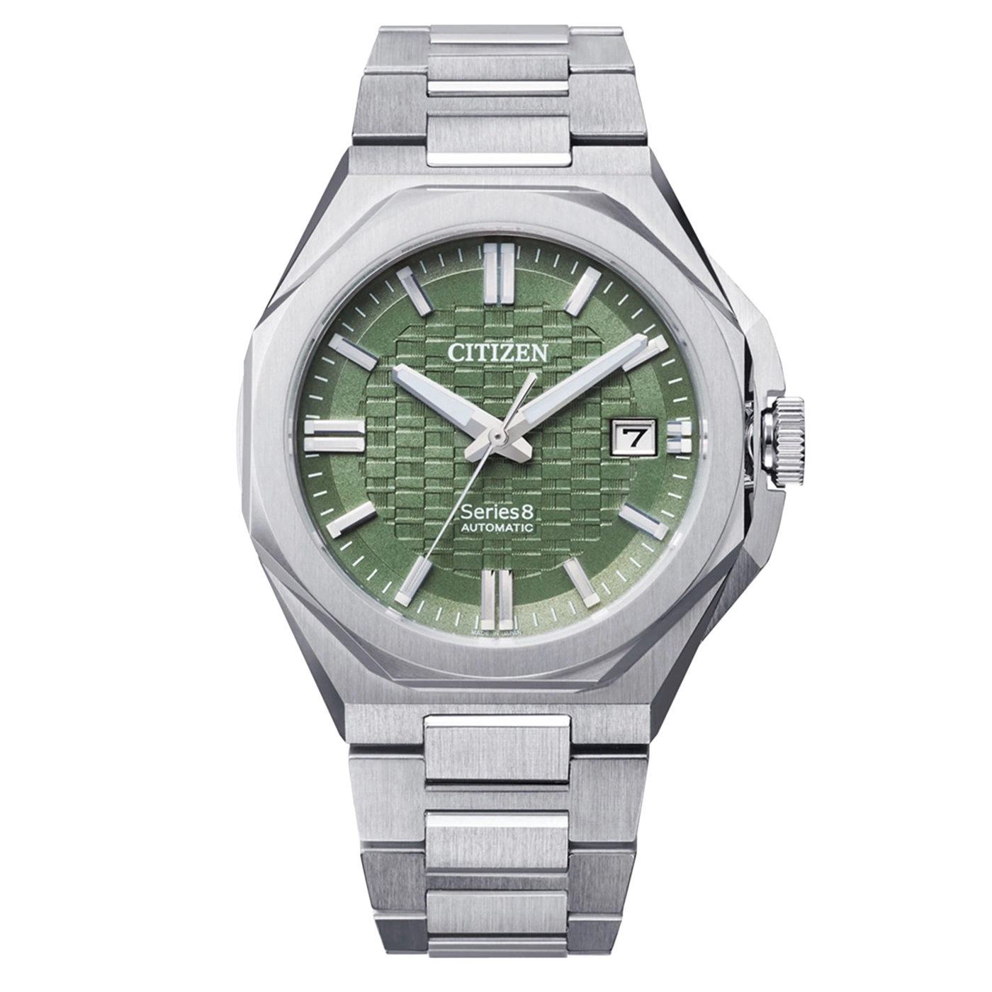 Citizen Series 8 NB6080-51W Herrenuhr Grün • Automatikwerk Kaliber 9051 • Saphirglas